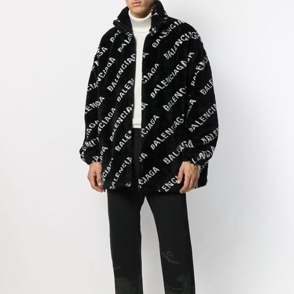 balenciaga fluffy jacket